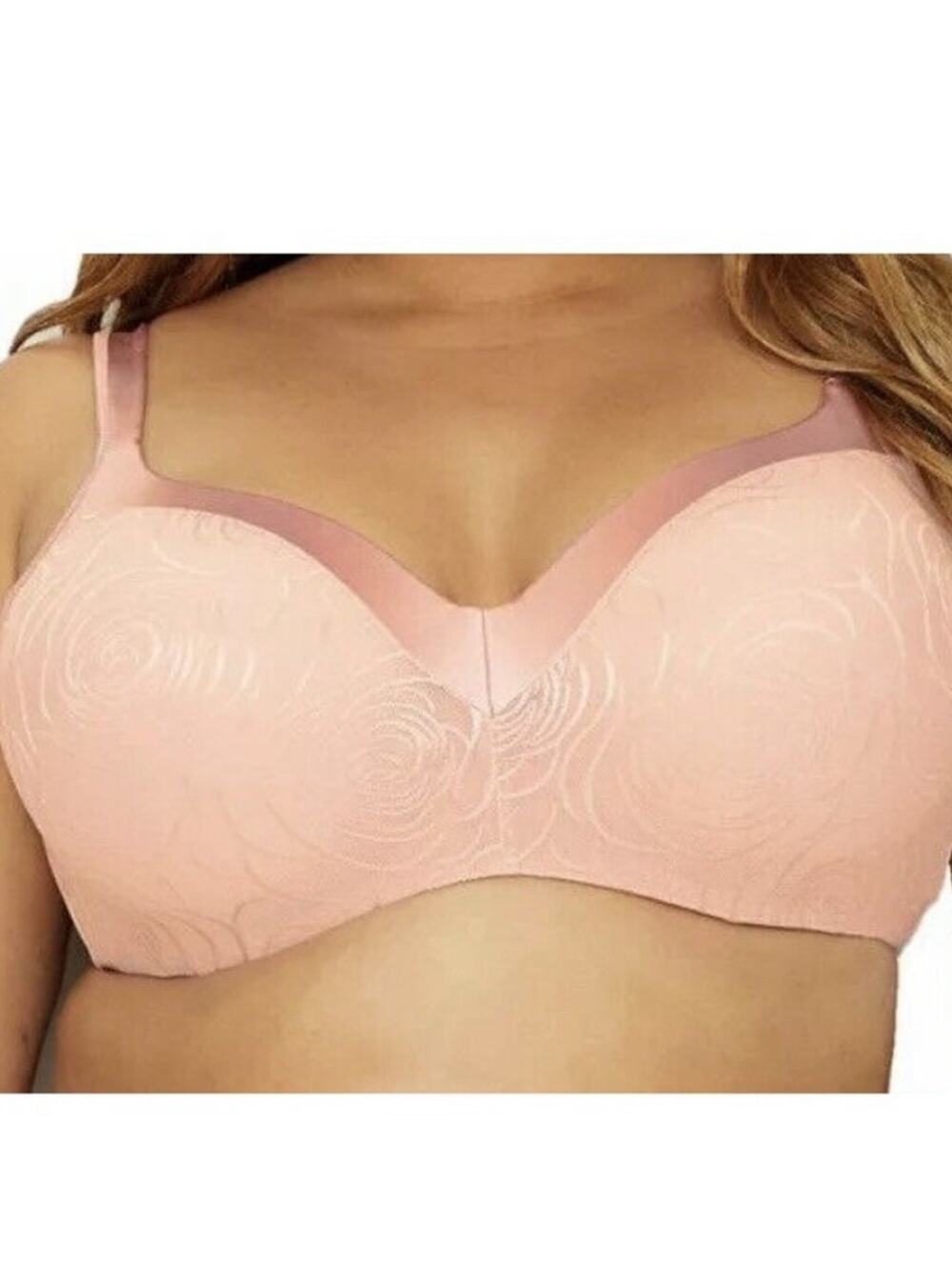 Playtex Bali Smoothing NWTs Full-Coverage Pink Lace Underwire Bra size 40D